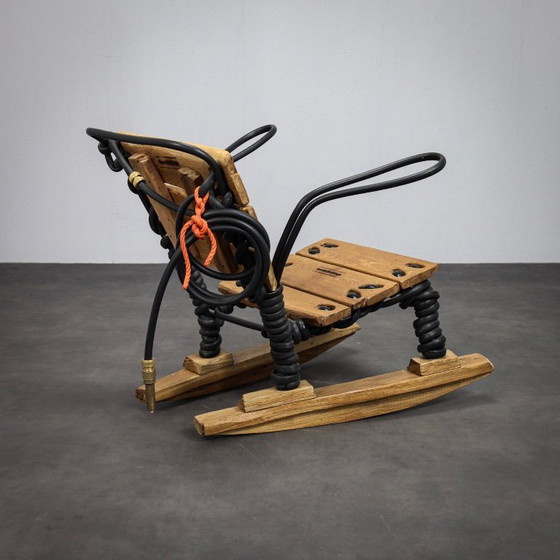 Image 1 of Fauteuil à bascule en tuyau d'arrosage, par Sander Bokkinga pour BOK, Pays-Bas, années 2020
