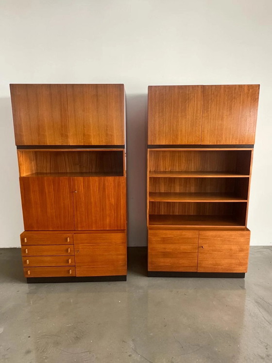 Mid Century Teak System Furniture – Modular Cabinet & Shelving System 1960s – Danish Modern in the style of (photo 12 of 13)