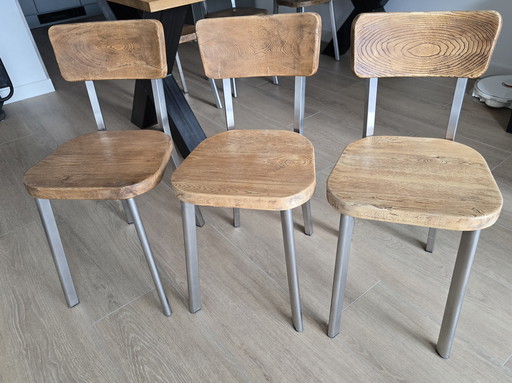 6 Tube Frame Dining Chairs