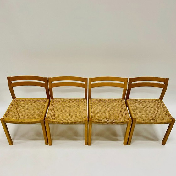 Image 1 of 4x Jl Moller Esszimmerstühle Papercord