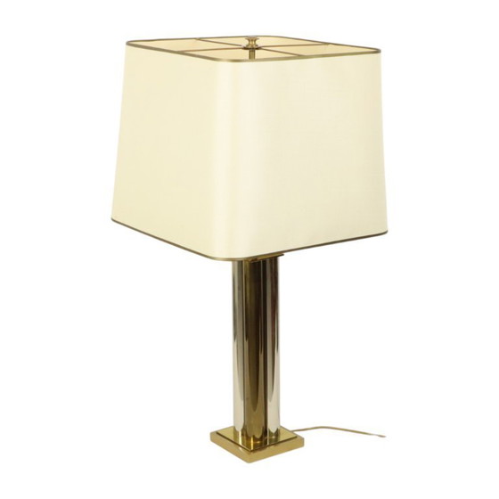 Image 1 of Large Hollywood Regency Table Lamp 83cm
