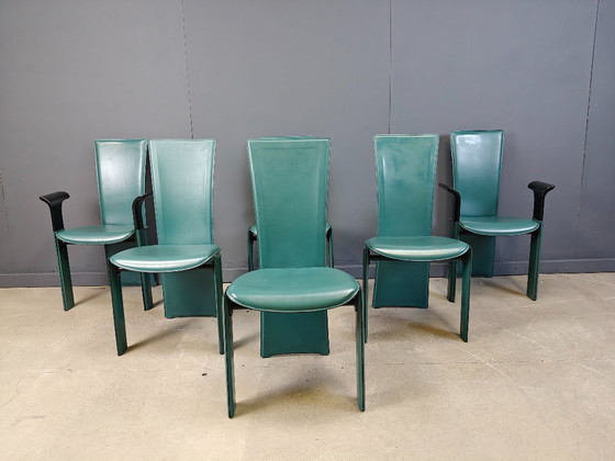 Image 1 of Vintage eetkamerstoelen van Pietro Costantini, jaren 80, set van 6