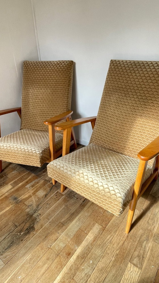 Image 1 of Vintage Armchairs by MANUCERE France