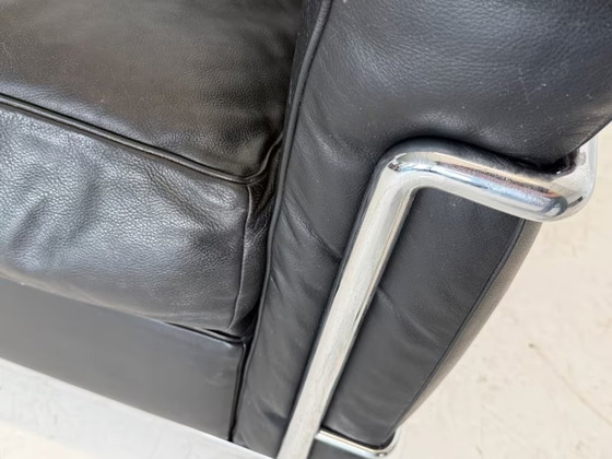Image 1 of Canapé en cuir Cassina LC 2, canapé de bureau, design classique, réception