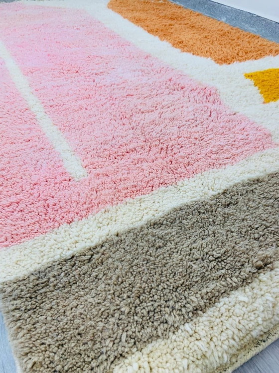 Tapis Berbère Fait À La Main Traditionnelle Artisanale Taille 2/3 M – Ahrend, Wool (photo 7 of 7)