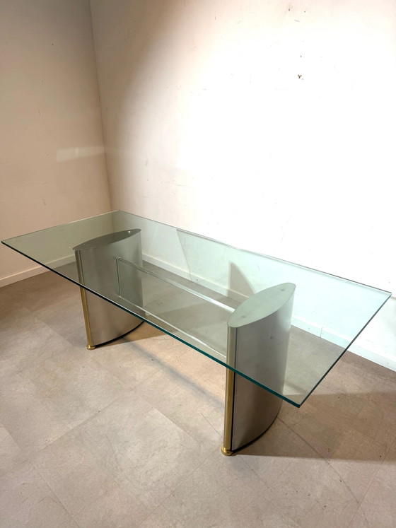 Mesa de comedor Belgo cromada – Mesas de comedor, Glass (photo 3 of 5)