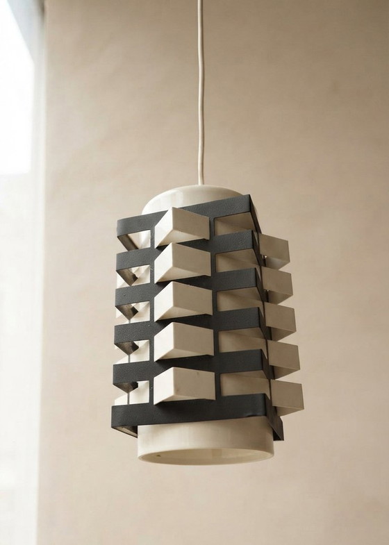 Pair of Rare Vintage Table Lamp, Sculptural Metal Design, 1970s, 20 x 85 cm (photo 6 of 12)
