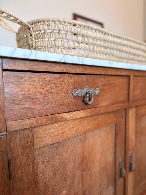 Vintage marble chest of drawers