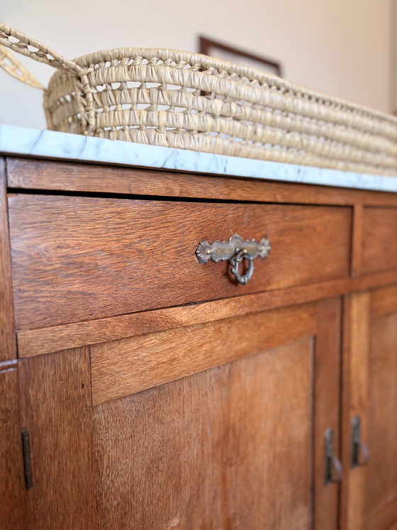 Image 1 of Vintage marble chest of drawers