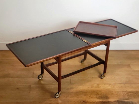 Image 1 of Carro extensible de diseño danés de Kurt Østervig para Jason Møbler en palisandro