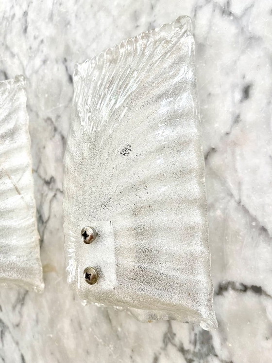 Image 1 of Pareja de apliques Mazzega cristal de murano , Italia años 70