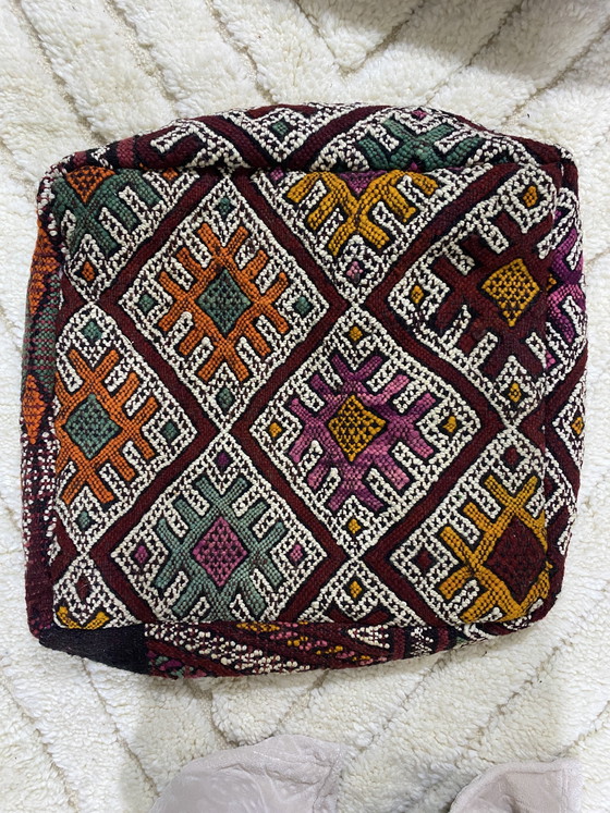 Image 1 of Puf bereber (100% hecho a mano)