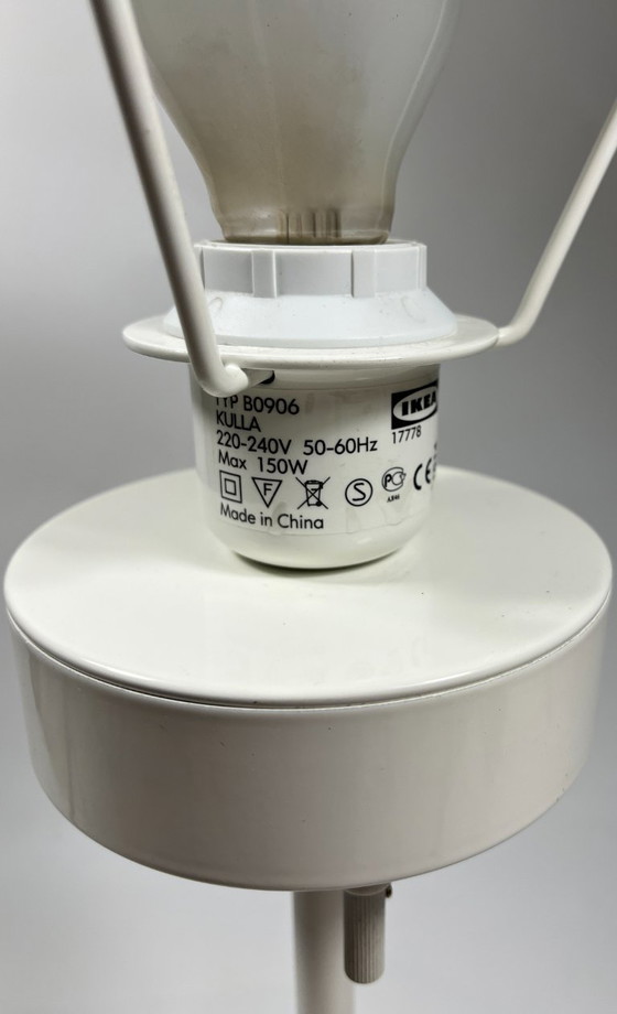 Image 1 of Rare grande lampe de table IKEA KULLA - Blanc - Design par C. Halskov & H. Dalsgaard