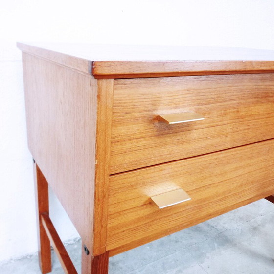 Image 1 of Vintage scandinavische console van teakhout - jaren 1960