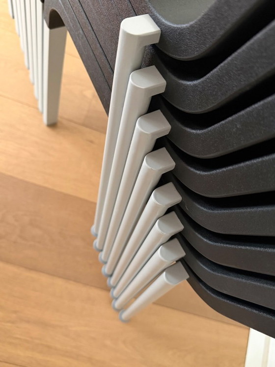 Vitra .03 Maarten Van Severen - Nero Impilabile - Ottime Condizioni – Sedie da pranzo, Plastic (photo 3 of 7)