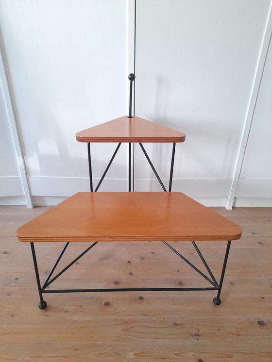 Image 1 of Estantería para plantas de dos niveles de la década de 1980