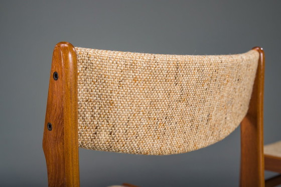 Image 1 of Teakhouten eetkamerstoelen, toegeschreven aan Erik Buch voor Anderstrup Stolefabrik, Denemarken, jaren 70, set van 3.
