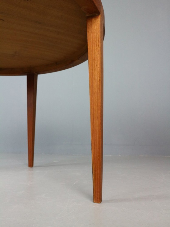 Image 1 of Teak Round Severin Hansen Coffee Table for Haslev Mobelfabrik by Bovenkamp