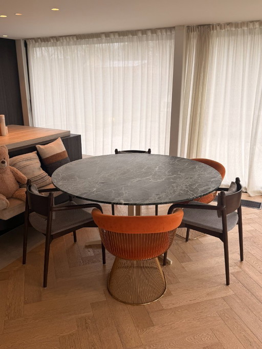 Natural stone round dining table (160cm)