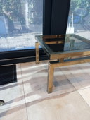Belgochrom vintage brass side table or coffee table