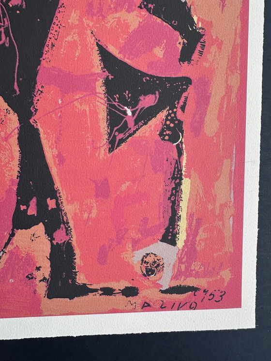 Image 1 of Marino Marini / Mooie Litho - Colored Figures