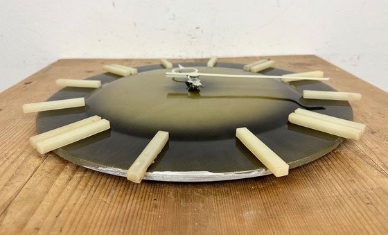 Image 1 of Industrial Office Wall Clock from Pragotron, 1970s