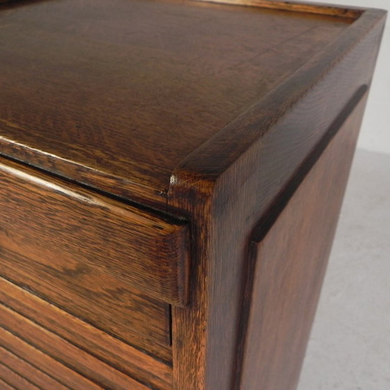 Eiken rolluikkast met 1 luik, 77 cm hoog, jaren 30 – Ladekasten, Wood (photo 14 of 18)