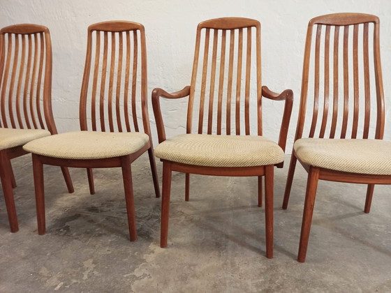 Image 1 of 6 sedie da pranzo danesi di metà secolo di Schou Andersen