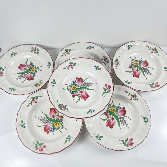 Image 1 of Set van 6 KG Lunéville "Streetlight" soepborden