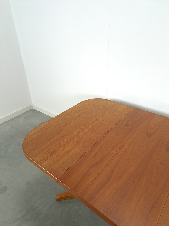 Image 1 of Teak Hout Uitschuifbare Eettafel Vintage Tafel