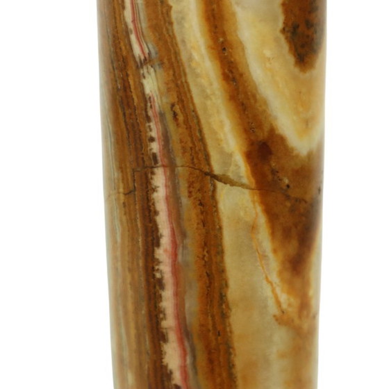 Image 1 of Classic Onyx and Brass Table Lamp