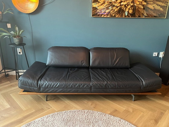 Image 1 of Sofá Hülsta HS.420 de cuero negro