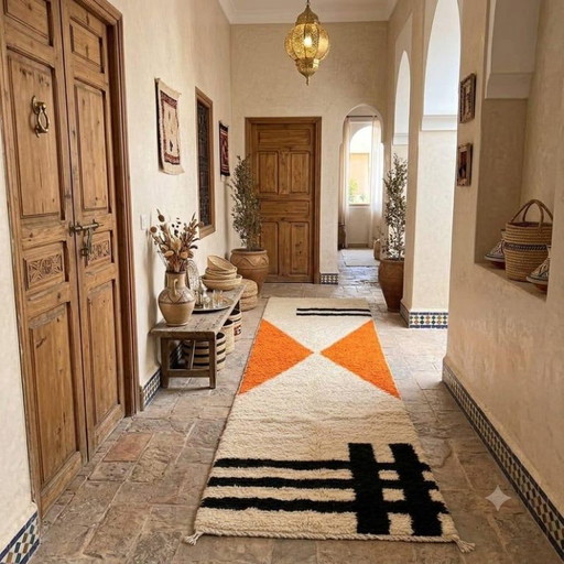 Tapis de l’Atlas – Création Artisanale en Laine 300cmx70cm – vloerkleden en tapijten, Cotton (photo 2 of 5)