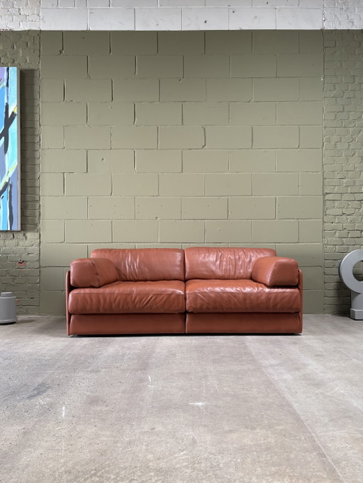Divano letto De Sede DS-76 in pelle color cognac cammello. – daybeds, Leather