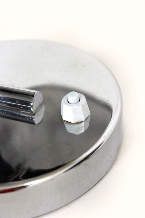 Image 1 of Bauhaus Style Chrome Bedside Table Lamps from Napako, Former Czechoslovakia, 1930s, Set of 2
