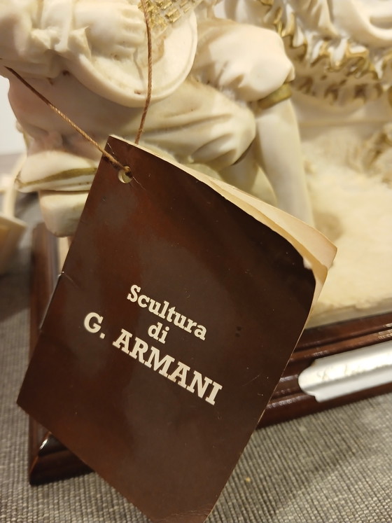 Rare lampe traversante en oxolyte Giuseppe Armani l arte nel mondo Florence 50 cm Capodimonte (photo 4 of 15)