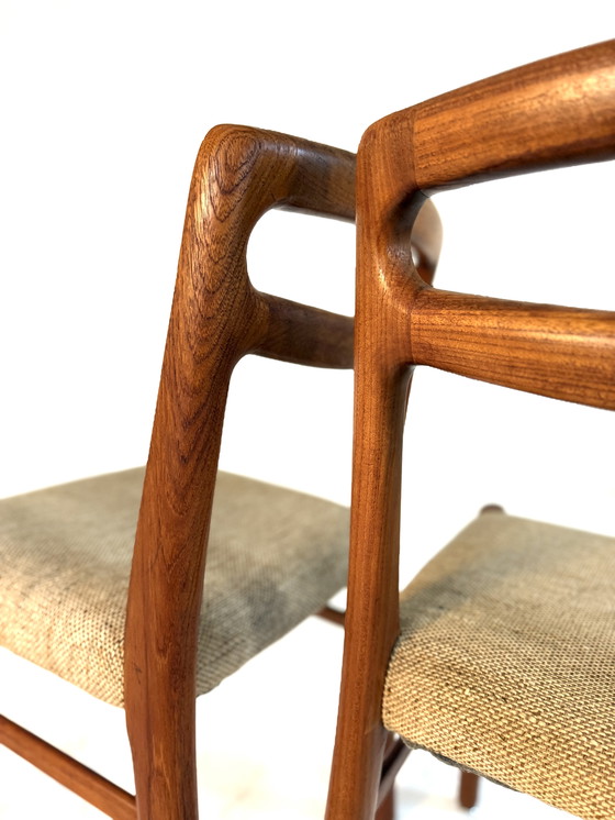 Image 1 of Set di 4 sedie da pranzo vintage danesi anni '70