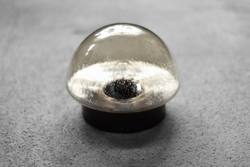 Lampada da parete/applique in vetro vintage di metà secolo, stile moderno tedesco, anni '60