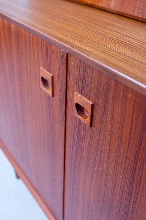 Erik Brouer Segretaria con libreria alta, design danese, metà secolo, teak vintage – Credenze alte, Wood (photo 4 of 17)