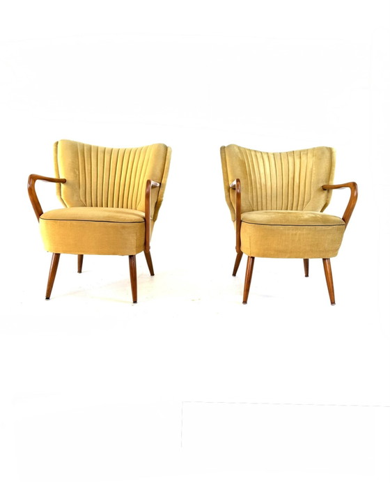 Image 1 of Set di 2 poltrone da cocktail vintage degli anni '60.