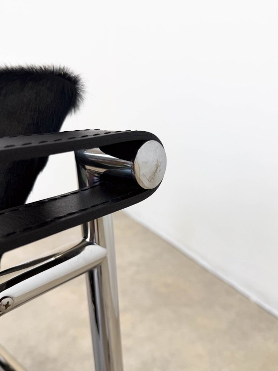 Lc1 Chair Le Corbusier Cassina Charlotte Perriand Sièges – Chaises de salle à manger, Metal, Leather (photo 7 of 15)