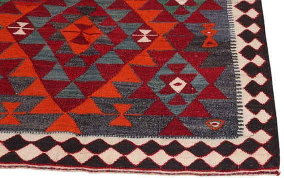 Kelim Kilim Semi-Antique du Caucase - Art Arménien Vintage – Tapis, Wool (photo 5 of 5)