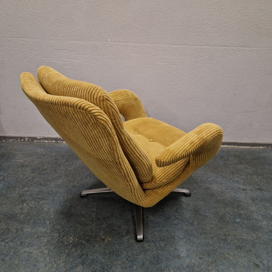 Romefa Noordwolde Enrico Wallès Draaifauteuil Nieuw Bekleed Ribstof – Draaistoelen, Metal, Textile (photo 10 of 11)