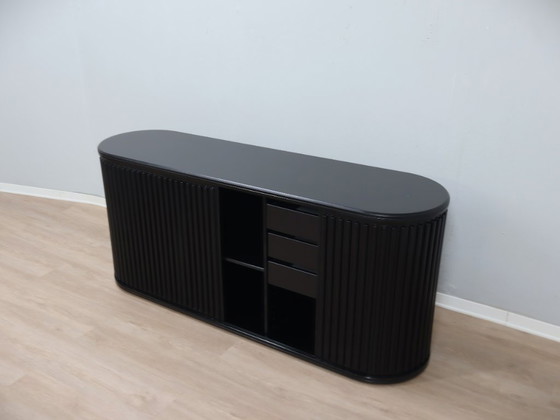 Image 1 of Vintage A'dammer gelamineerd dressoir van A. van den Nieuwelaar voor De Padova 1970