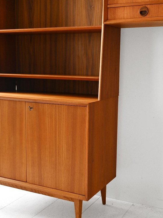 Image 1 of 1960s Scandinavian modular teak shelving system