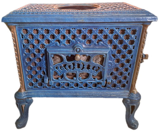 Estufa decorativa antigua Godin Chauffette n.º 299, 57x33x51cm – decoratieve objecten, Cast Iron