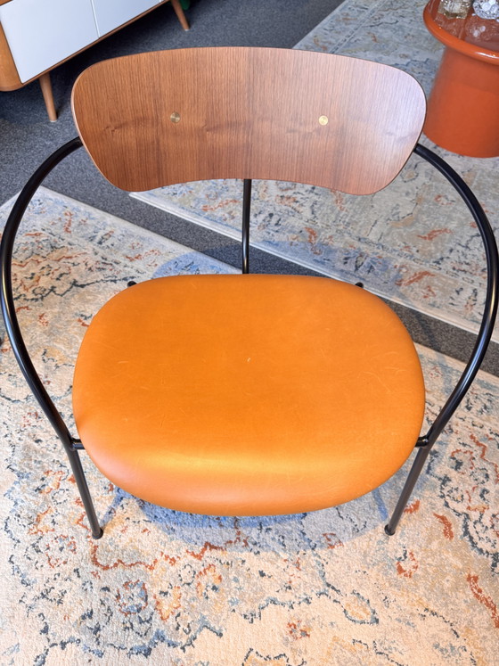 &Tradition - Pavilion AV6 cuero color coñac, nogal lacado, – Sillones, Leather, Wood (photo 4 of 5)