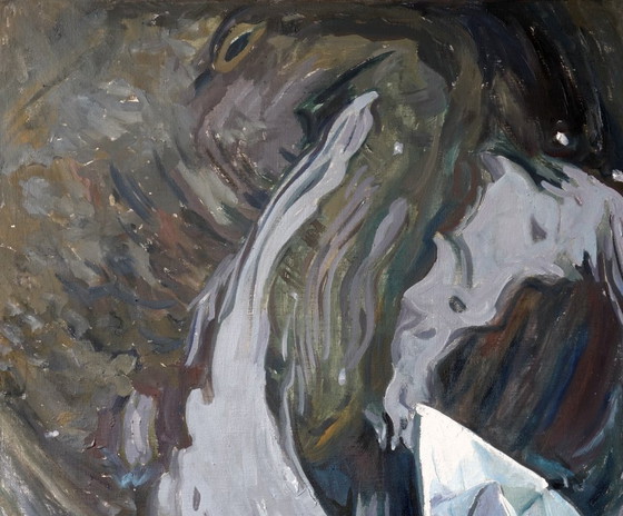 Peinture à l'Huile Originale Art Contemporain Symbolisme Minimalisme Tourbillon – Peintures et dessins, Canvas (photo 4 of 7)