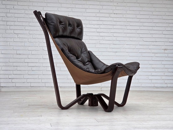 Image 1 of 1970s, Norwegian design by Jim Myrstad, loungechair, model "Viking".