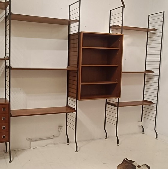 Libreria Combineurop Teak XXL, Meurop, Librerie, Legno, Ferro, Marrone (foto 2 di 6)